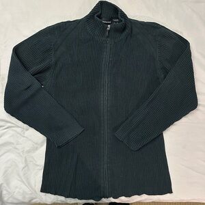 DKNY Black Ribbed Sweater